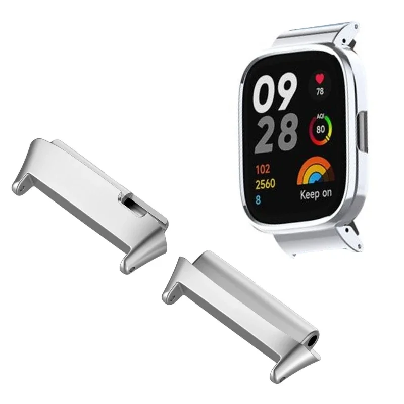 Silicone Strap for Redmi Watch 3 Active Metal Adapter Band Bracelet for Redmi Watch 3 Lite Wristband Replacement Accessories