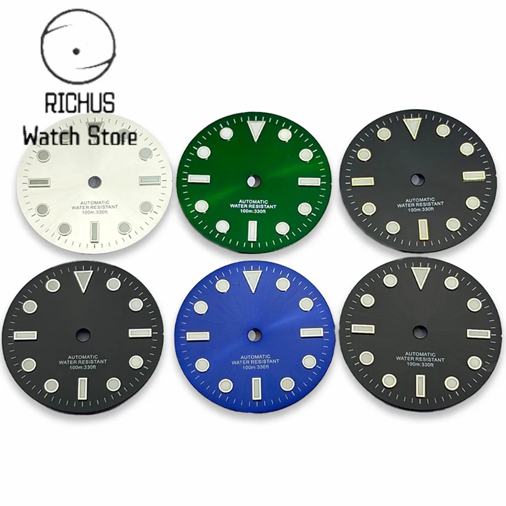 RICHUS 29mm esfera de reloj adecuada para NH35 NH36 ETA2836 2824 PT5000 Miyota 8205/8215/821A DG2813/3804 accesorios de reloj de movimiento