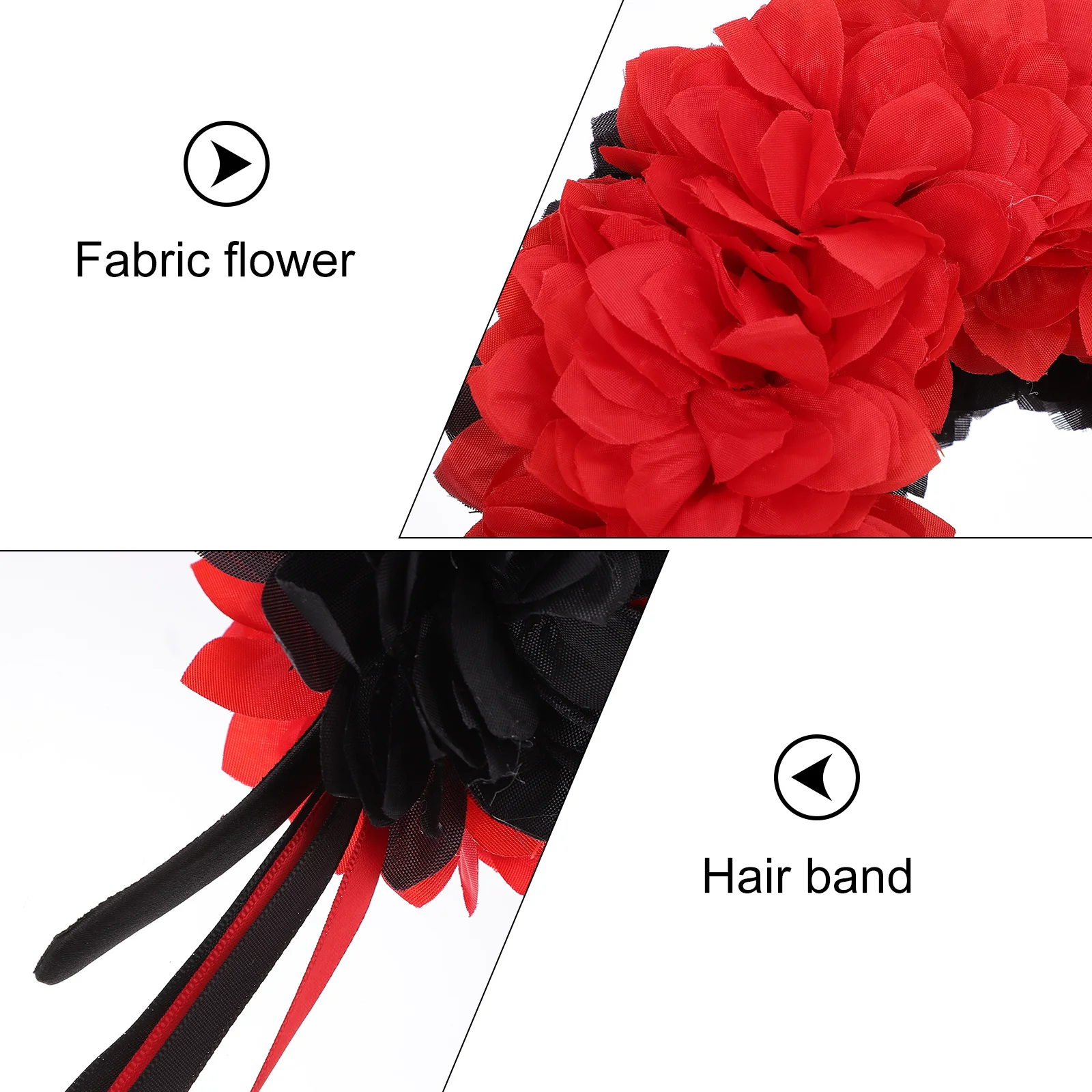 

Halloween Floral Hairband Headband Party Headdress Wreaths Crown Decorative Headpiece for