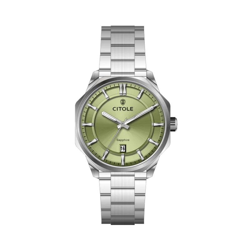 Miyota 2115-6 Quartz Watches CT7011G Champagne Sun 42mm CITOLE Luxury Sapphire Glass Boy Friend Date Gift Show Your Love 2027