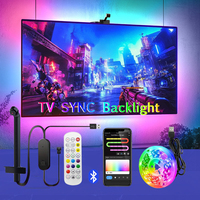 Bluetooth APP Control Color Picking TV SYNC Backlight USB RGB Light Strip Music SYNC LED Strip Light Game Atmosphere Lamp Tape