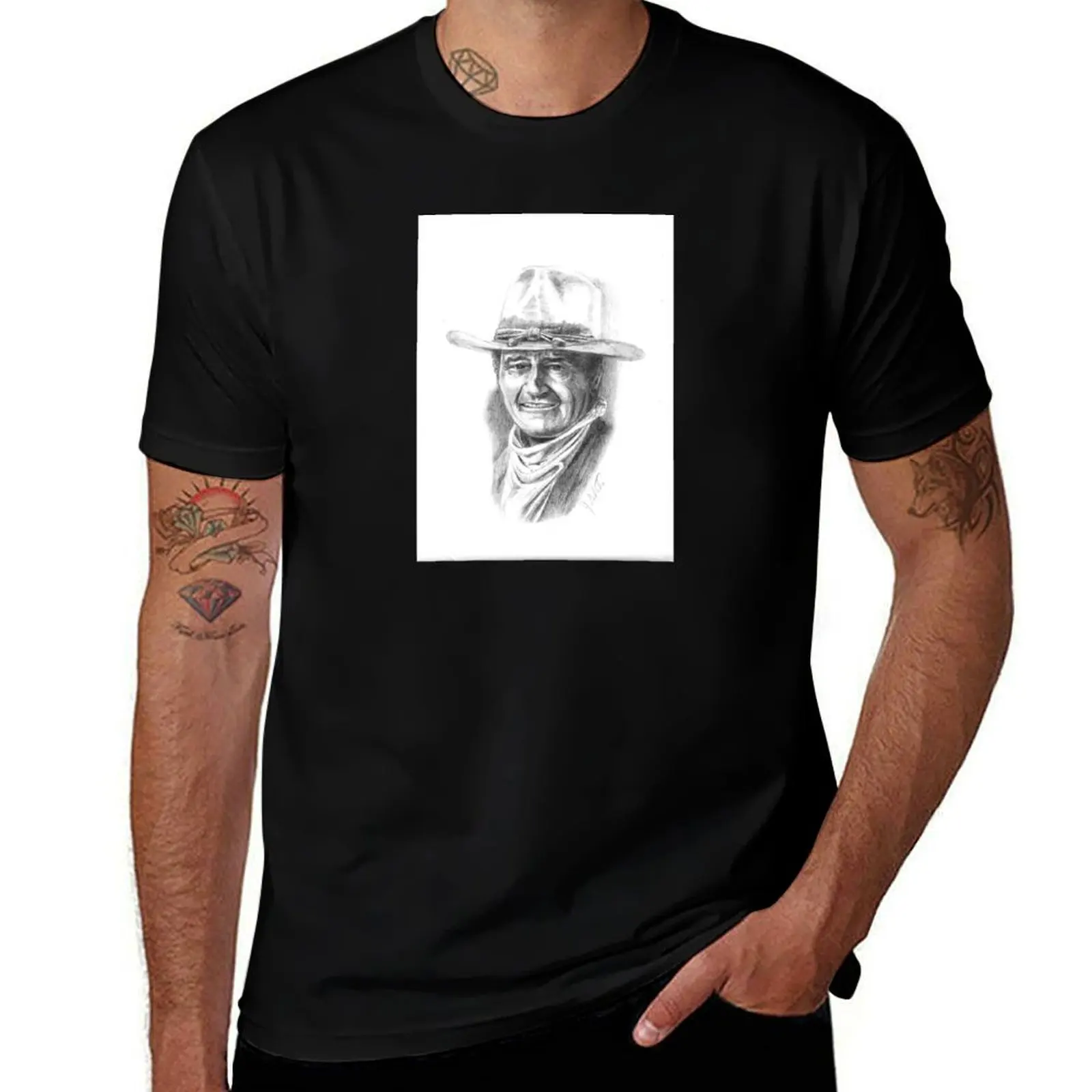 

John Wayne T-Shirt men t shirt cotton 100% t shirts for man cotton t shirts designer T-Shirt