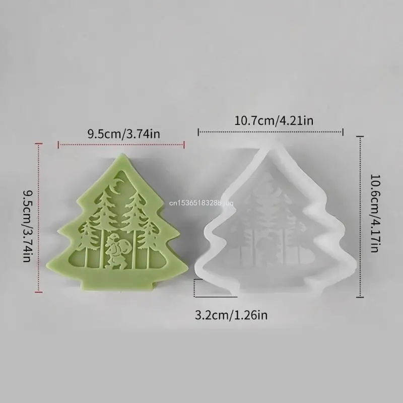 Reusable Silicone Mold Christmas Tree Mould Creative Decorations Mold Dropship