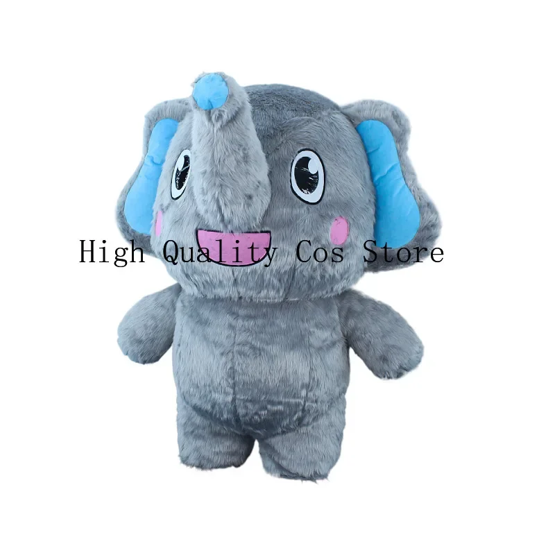 Elephant Inflatable Costume Anime Cartoon elephant Mascot Plush Doll Cosplay Costumes Halloween Birthday Christmas Party suits