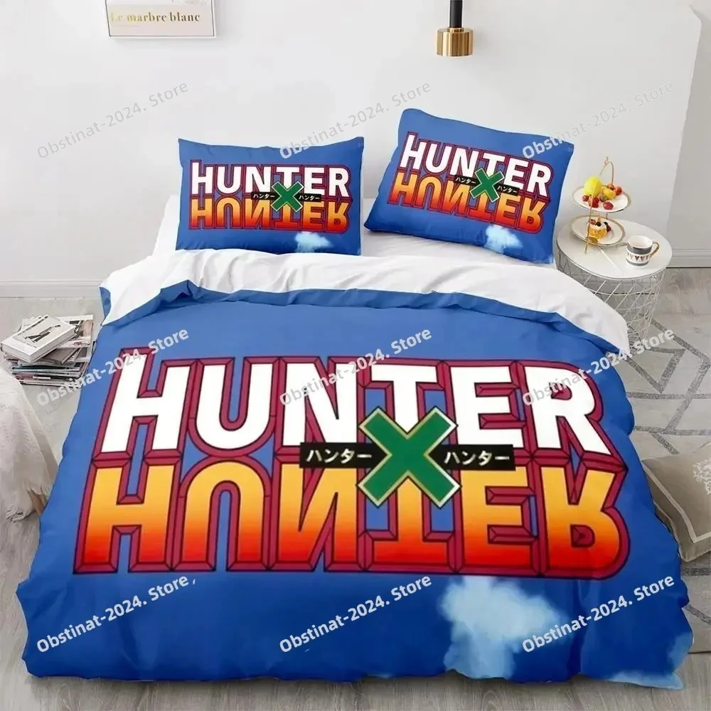 

HUNTER×HUNTER Bedding Set Printed Bed Set Duvet Cover Sheet Pillowcase Bed Soft Quilt Cover Full Queen King Size 3D Print Anime