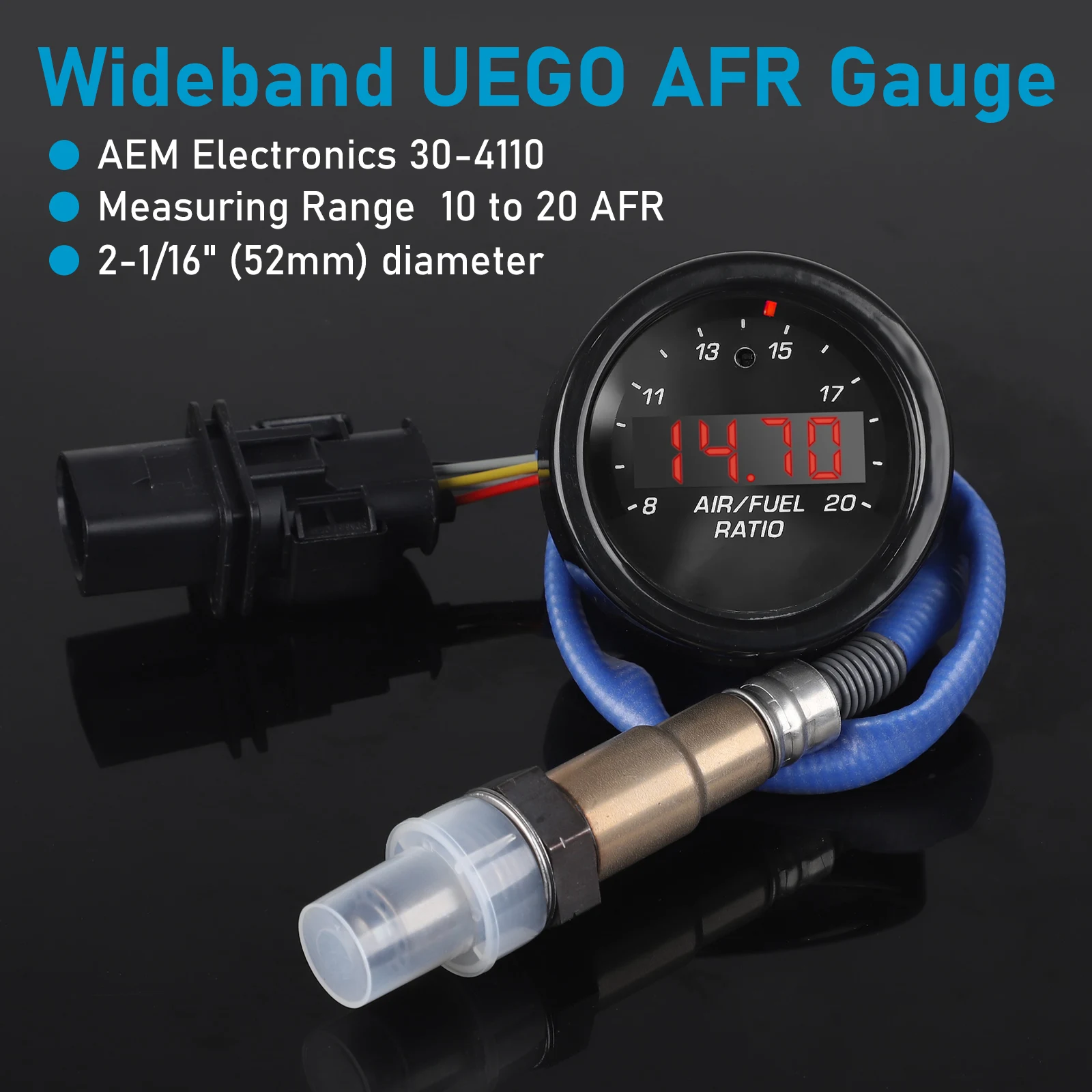 

30-4110 30-0300 X-Series Wideband UEGO AFR Sensor Controller Wideband O2 Sensor Kit LSU 4.9 0258017025 For A-EM Wideband Gauge