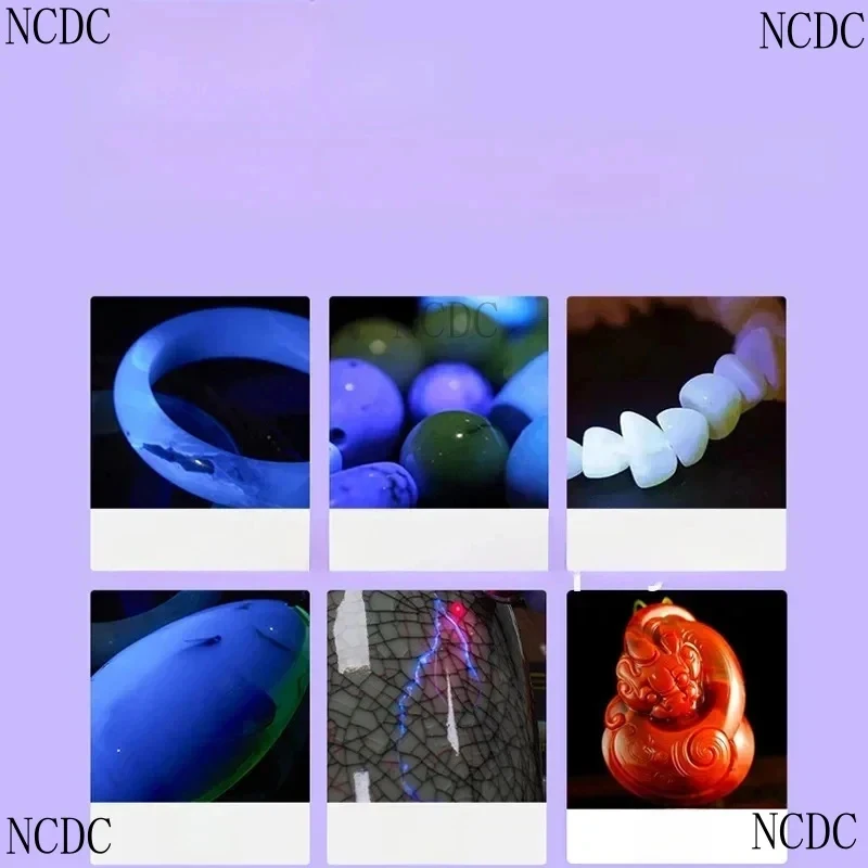 

365Nm Purple Light Three Lamp Beads Aluminum Alloy Wear-Resistant Multi-Functional Banknote Inspection Amber Rough Stone