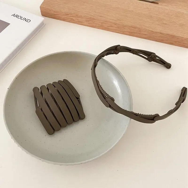 عصابة شعر قابلة للطي للنساء، بسيطة غير قابلة للانزلاق، عصابة رأس عصرية للفتيات