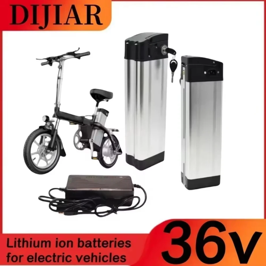 

2024 New 36V Lithium Ion Battery Silver Fish 36v20ah30ah Suitable for Electric Bicycles 250-800W Universal Large Capacity Remote