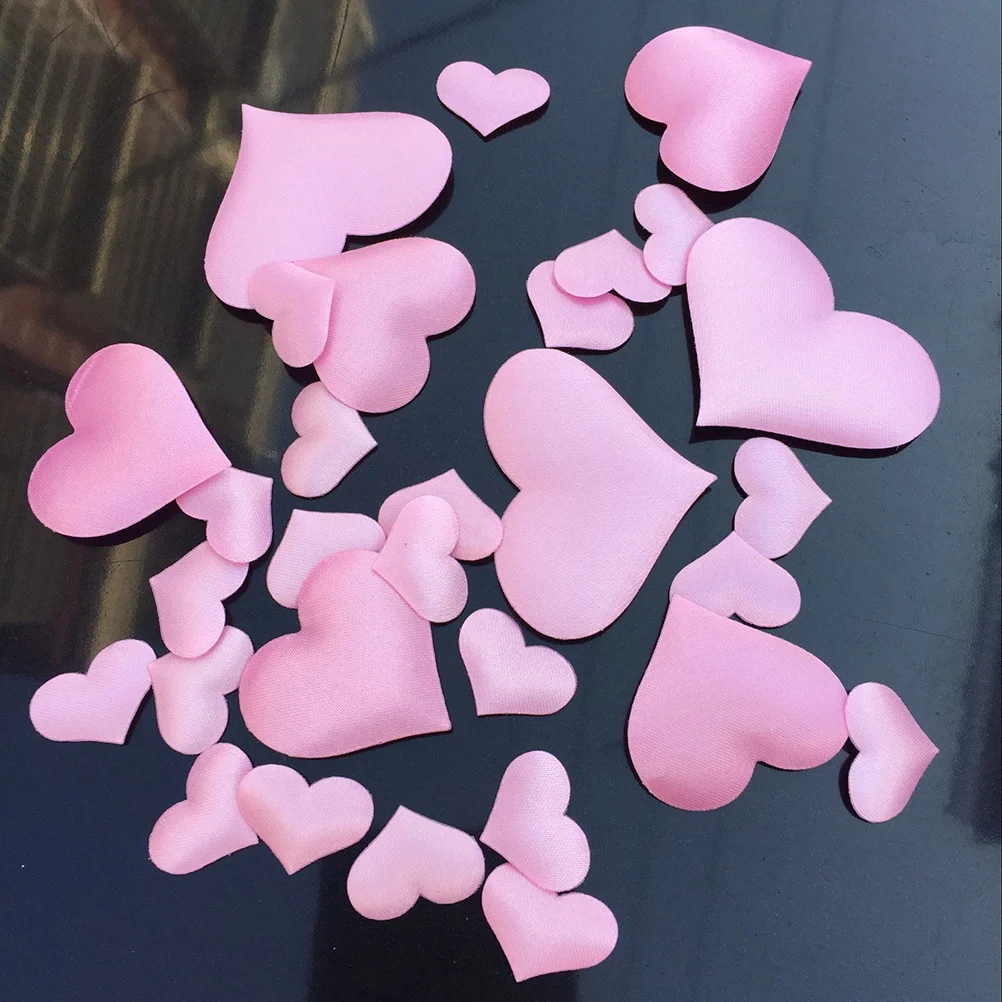

300Pcs Heart Shaped Throwing Petals Wedding Confetti Romantic Love Design Bed Table Decor Supplies Random Color