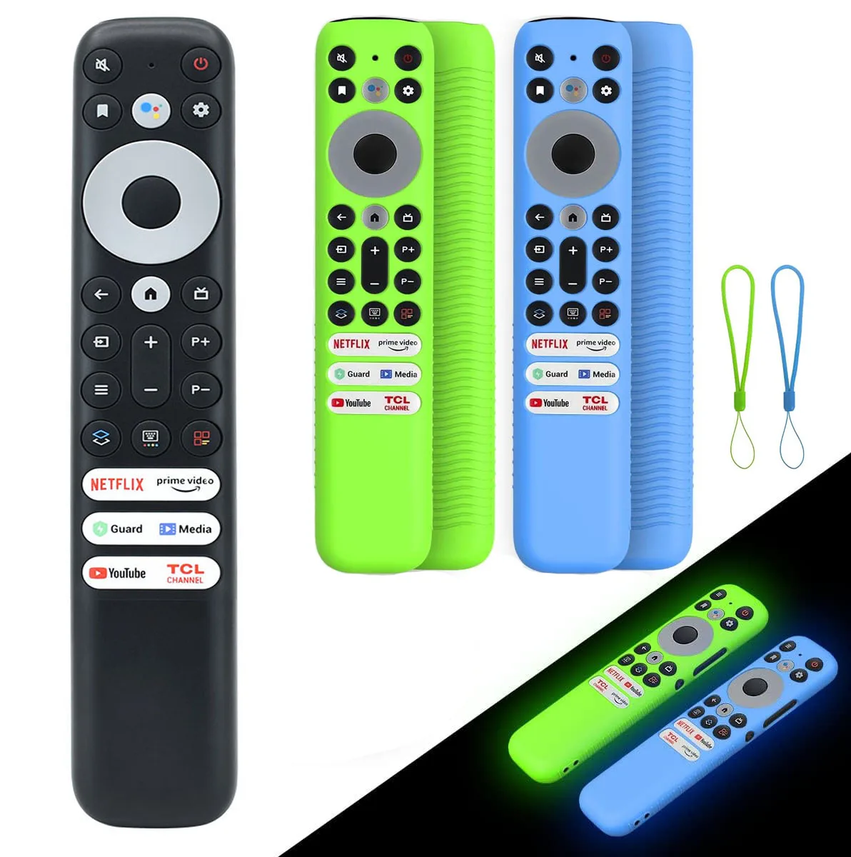 New Original RC902V FMR1 For TCL Smart TV Voice Remote Control 50P725G 55C728 C835 C635 65X925 iFFALCON 75H720 w/ Silicone Case