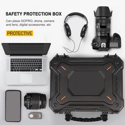 Waterproof Tactical Gun Safety Carry Case Shooting Tools Suitcase Military Pistol Safety Storage Hard Shell Box with Foam Padded