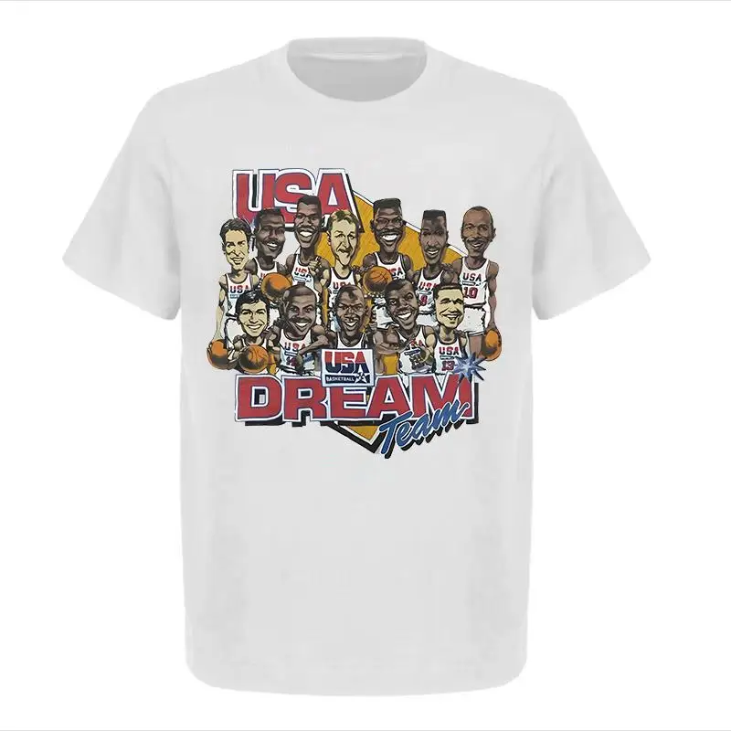 1992 Basketball Shirt 90s Dream Team USA Graphic Tee Classic Cotton Perfect For Men Women Great Gift For Sports Fans Retro Lovers Trending Viral Vintage Streetwear Top