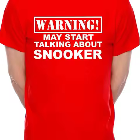 Warning May Talk About Snooker Pool Funny Mens T-Shirt Size S-5XXL