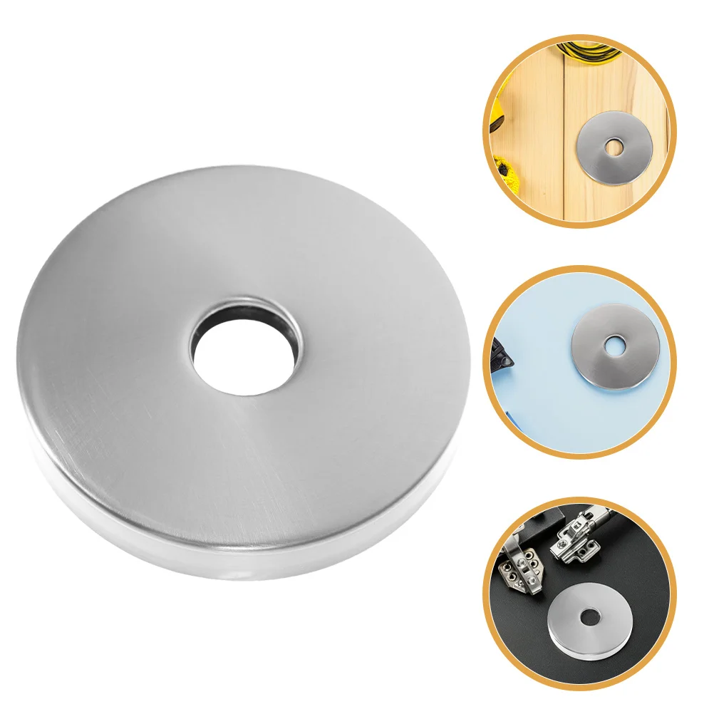 

2Pcs 21Mm Round Faucet Escutcheons Plate Stainless Steel Shower Flange Covers for Tub Pipes Bathroom Fixture Decoration Wall Gap