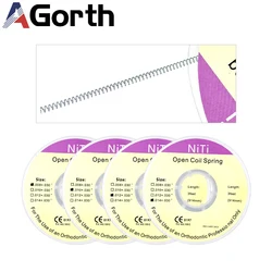 1 Roll Dental Orthodontic Open Coil Spring 3 Feet NiTi Elastic Archwire Orthodontia Bracket Materials Dentistry