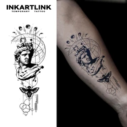 Sculpture And Insect In Moonlight Temporary Tattoo,Lasts To 15 Days New Technology Magic Waterproof Semi Permanent Sticker.
