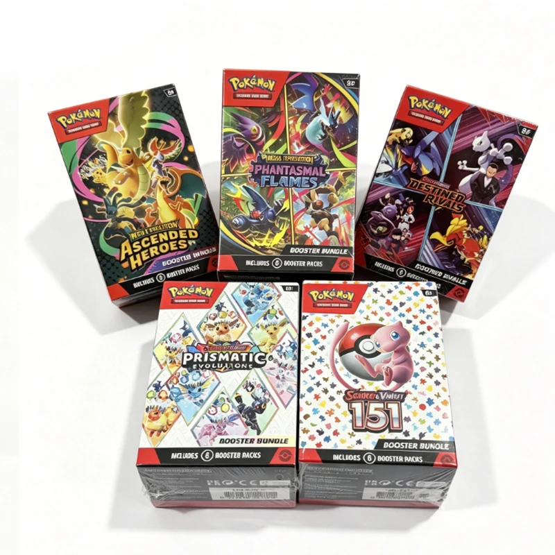 Pokémon English Mega Evolution Ascended Heroes Scarlet Violet 151 Booster Bundle ME03 Trainer Box Collected Trading