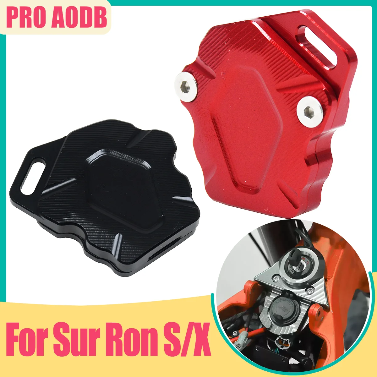 Surron Light Bee SキーカバーケースヘッドシェルホルダーユニバーサルLight Bee Xオフロード電動ダートバイクイグニッションキープロテクター