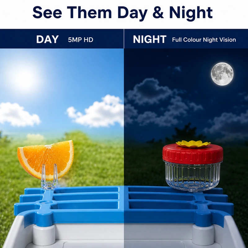 Solar Bird Feeder With Camera AI Bird Recognition Bird Feeder Wireless Smart For Bird Feeder With 5MP HD Camera And App Alerts view 6