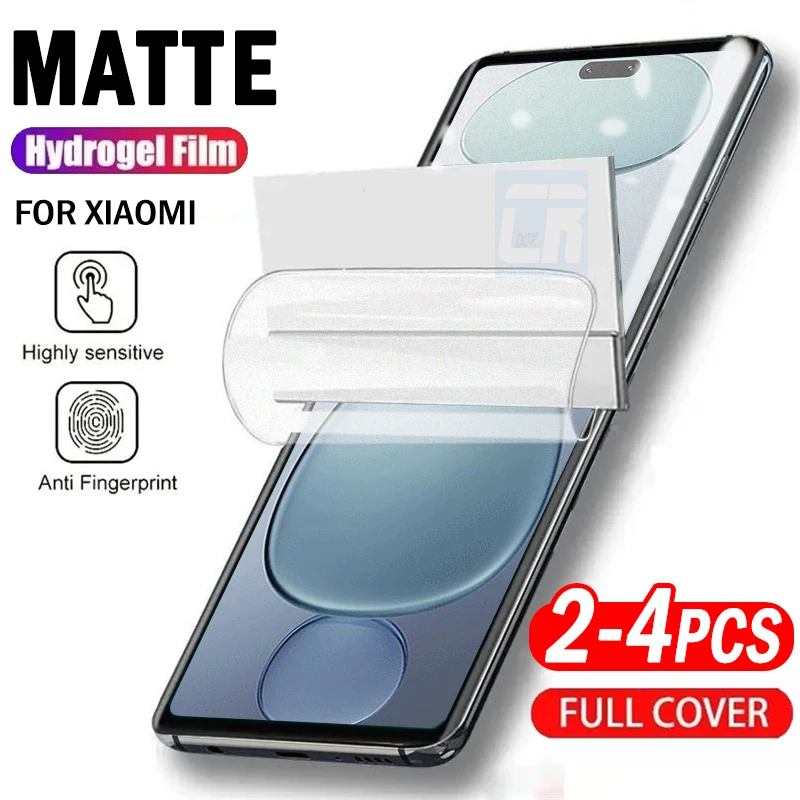 

2-4pcs No fingerprint Matte Full Curved Hydrogel Film For Xiaomi Civi 5 Pro Screen Protector for Xiaomi 14 Civi 4 3 2 Mix4 Film