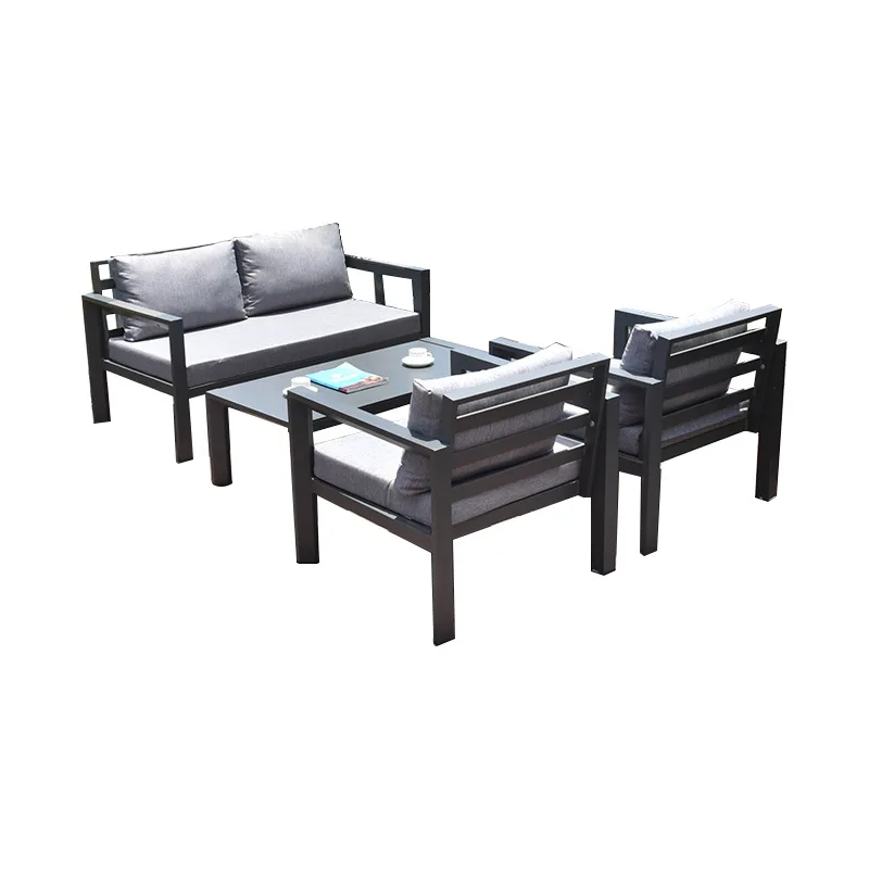 Outdoor sofa coffee table combination courtyard villa waterproof and sunscreen