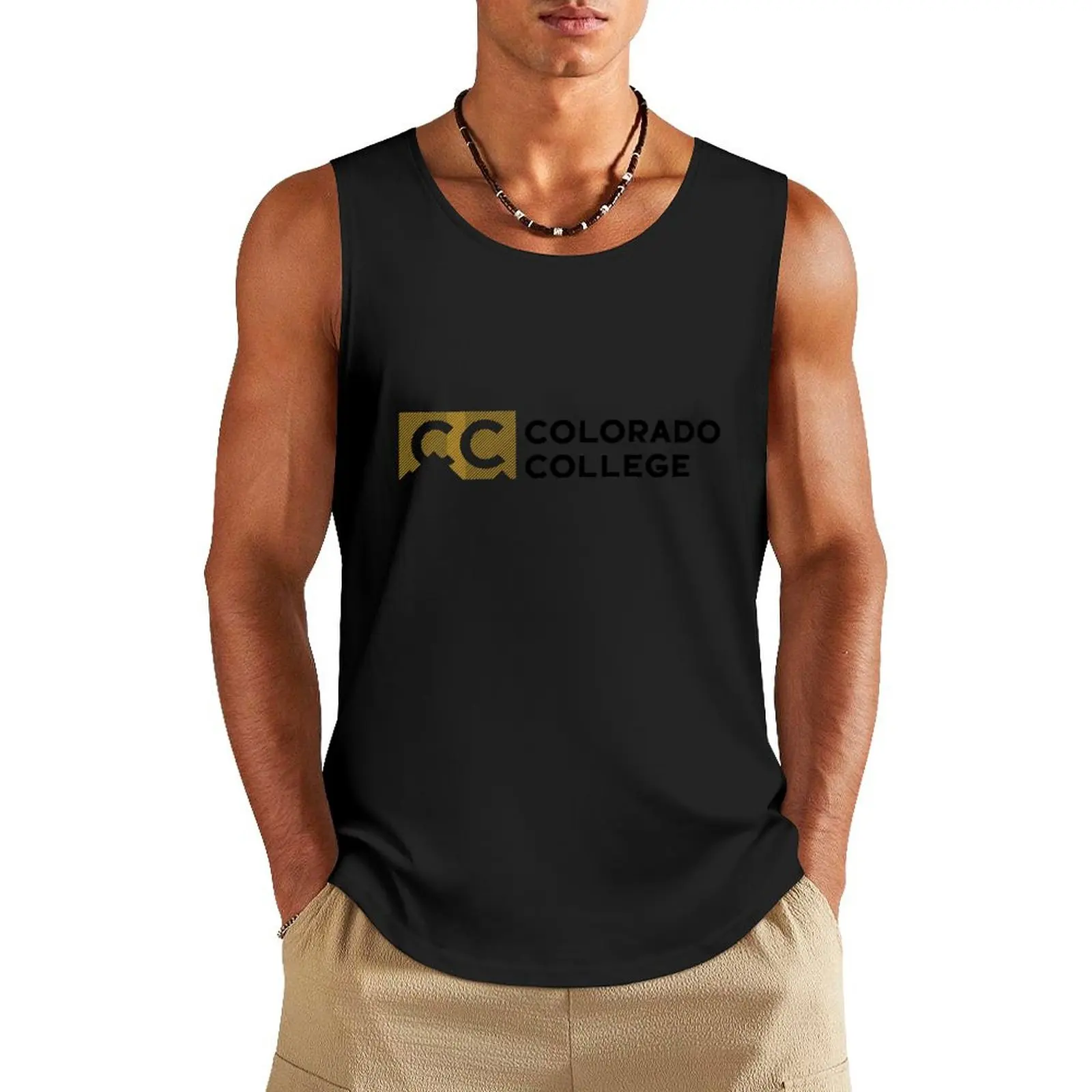 

College Of Colorado Tank Top gym shirt man muscular man gym clothes men anime gym