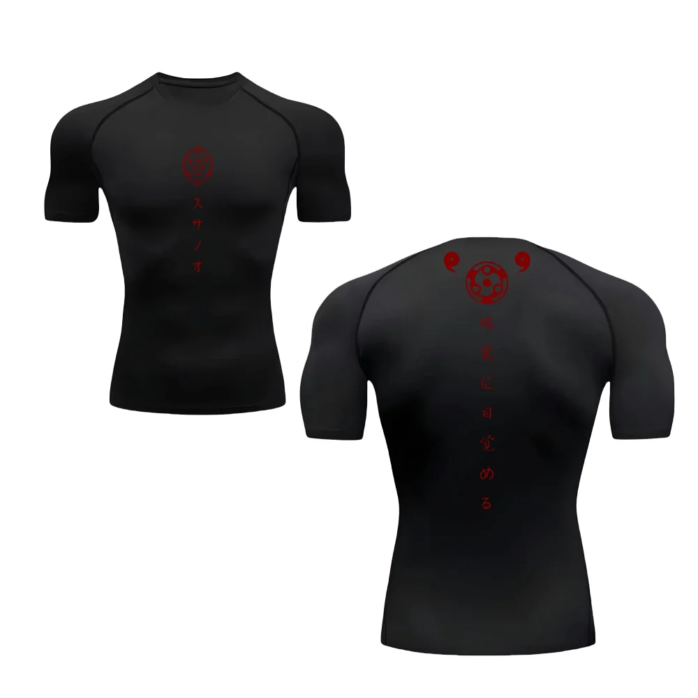 Short Sleeve Compression Shirts for Men Summer Athletic Quick Dry T-shirts Gym Workout Running Tees Tops Activewear