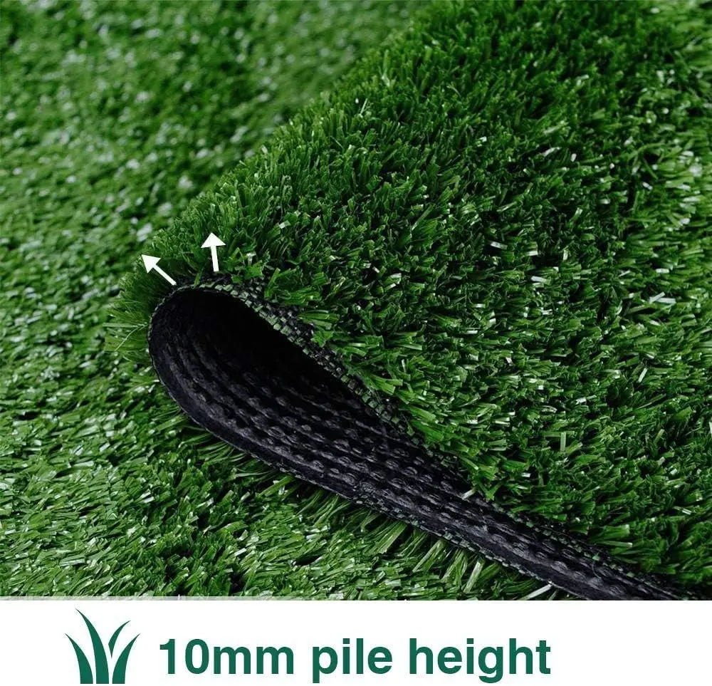 

Artificial Grass Turf Lawn-7 Feet x 12 Feet, 0.4" Indoor Outdoor Rug Synthetic Grass Mat Fake Grass