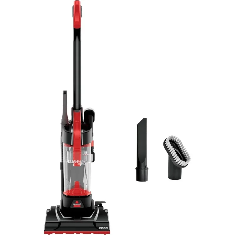 Compact Upright Vacuum, Fits In Dorm Rooms & Apartments, Lightweight with Powerful Suction and Removable Extension Wand