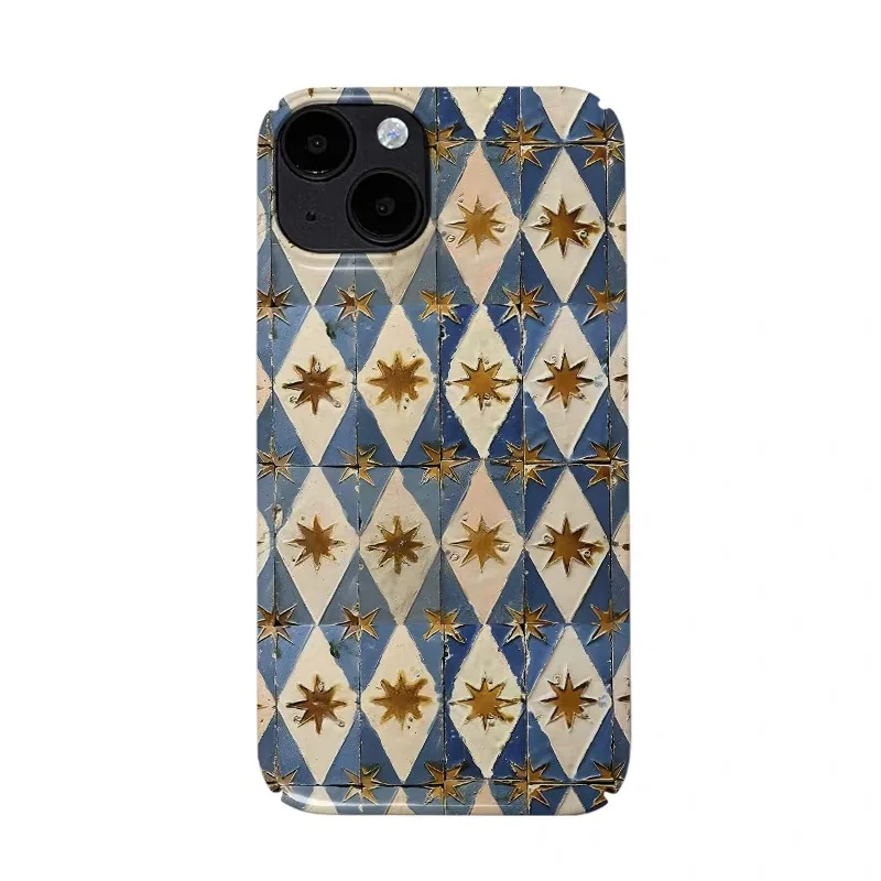 

Retro Art Checkerboard Pattern Case for IPHONE 17 16E ProMax 15 14 Plus 13 12 MINI 11 PRO 16Plus XR XS MAX Acrylic Phone Cover