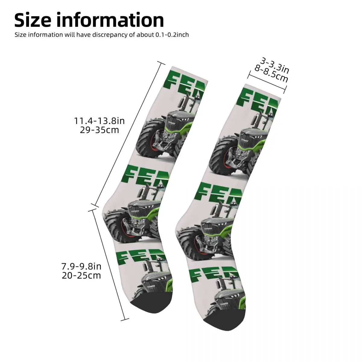 Calcetines de tractores alemanes Fendt, medias súper suaves Harajuku, calcetines largos para todas las estaciones, accesorios para regalos de hombre y mujer