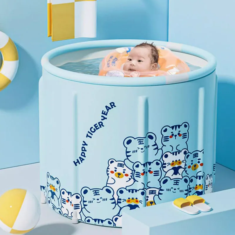 

Kids Animals White Bathtubs Slip Baby Women Foot Bath Adults Bathtub Foldable House Baignoire Pliable Abulte Home Furniture