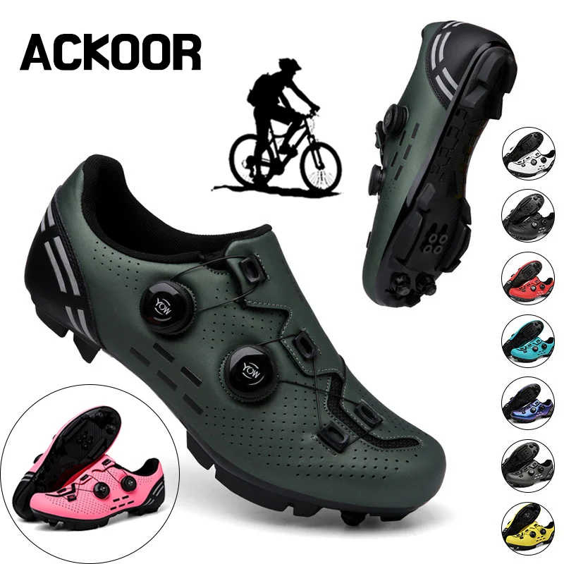 Cycling Sneaker Mtb Pedal Bicycle Shoes Flat Mountain Cycling Shoes Cleat Shoes Rb Speed Footwear Man Women 2023 New Selflocking