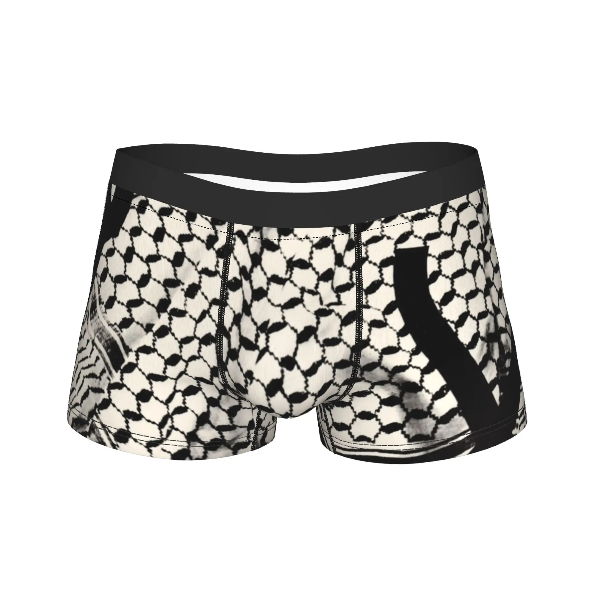 

Мужские трусы-боксеры в арабском стиле куфия, дышащее нижнее белье, модные трусы больших размеров для мужчин