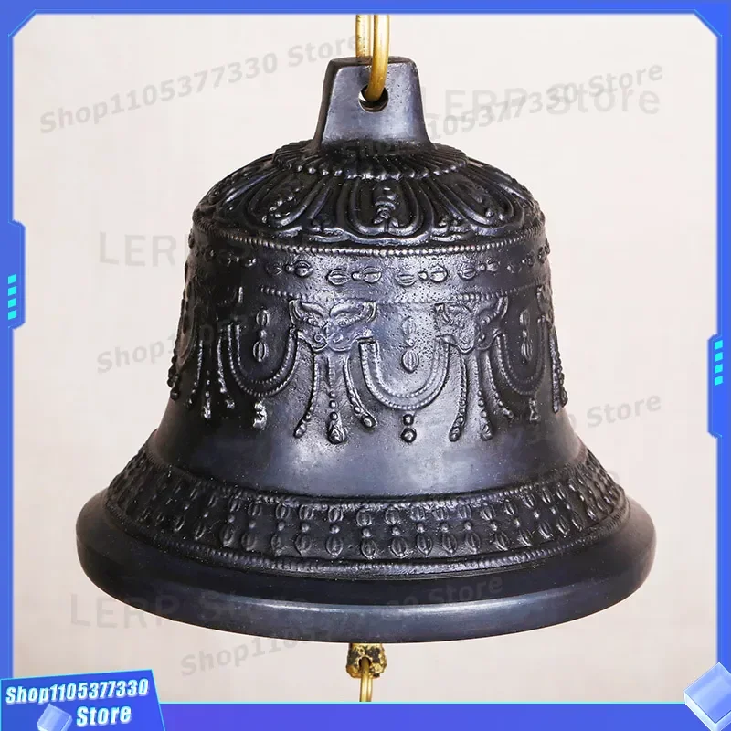 Vintage Copper Wind Chimes King Kong Bell Pendant Pisces Zodiac Decoration Home Store Welcome Hanging Ornament Craft Gift