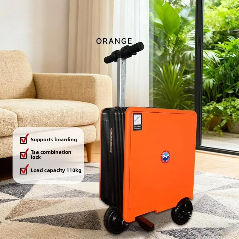 Multifunctionele slimme elektrische koffer die op een vliegtuig kan worden gebracht, stil, handbagageformaat 20 inch, TSA-combinatieslot