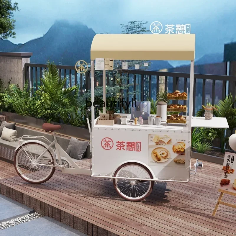 B178 cqyTieyi Mobile Dining Car Scenic Area Vending Car Market Reverse Donkey Breakfast Stall Car