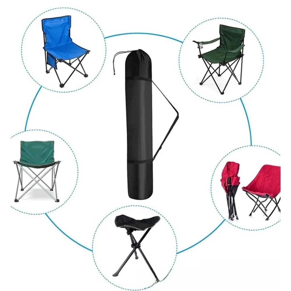 Replacement Carry Bag for Folding Outdoor Chairs Constructed from 210D Oxford Fabric with Secure Drawstring and Adjustable Strap