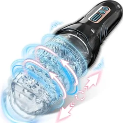 Automatic Masturbator for Men Rotation Blowjob Sex Machine Male Masturbators Cup Vibrator Penis Massager Vagina Sex Toys for Adu