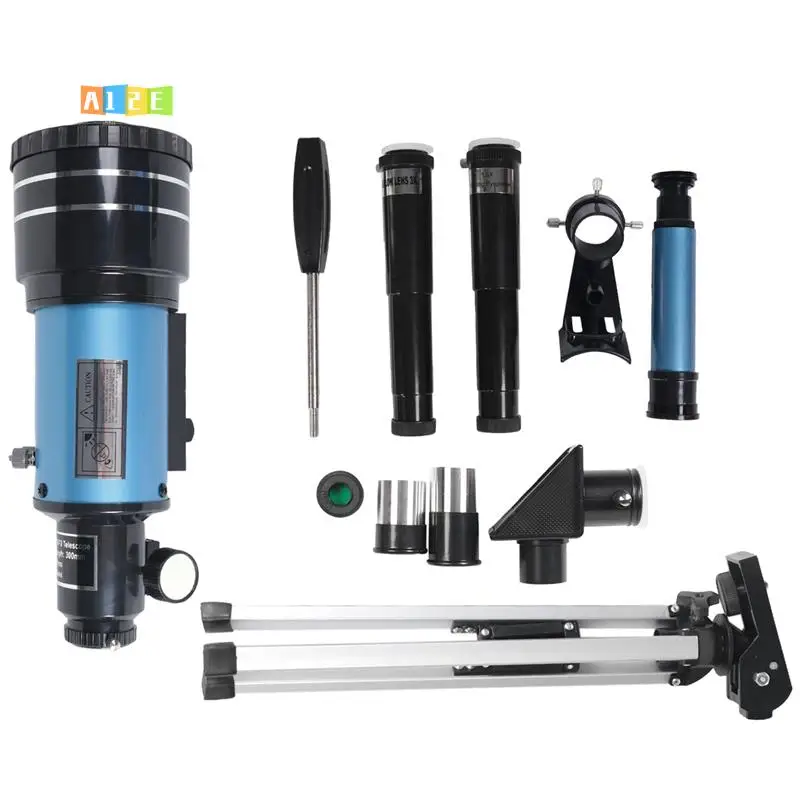 

A12E-Top Telescope For Adult Kids,70Mm Aperture (15X-150X) Portable Refractor Telescopes For Beginners,300Mm Travel Telescope Du