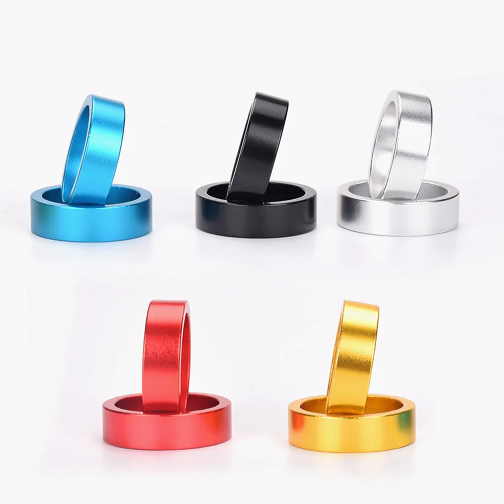 

20Pcs Aluminum Alloy Bike Washers Assorted Colors Lightweight Durable 28.6mm Road Fork Spacers 28.6mm Washer