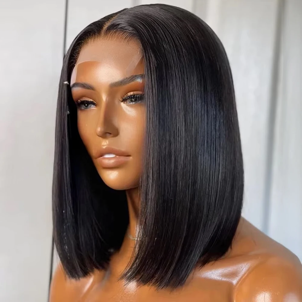 

Прямые парики из натуральных волос 250% Плотность Короткие парики Боб 13x4 13x6 HD Парики из натуральных волос на кружеве Бесклеевые парики 7x5 Парики из натуральных волос на кружеве