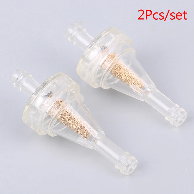 

2Pcs 1/4"" 6mm-7mm Oil Inline Petrol Gasoline Gas Fuel Filter Cleaner Fit Motorcycle Dirt Bike ATV