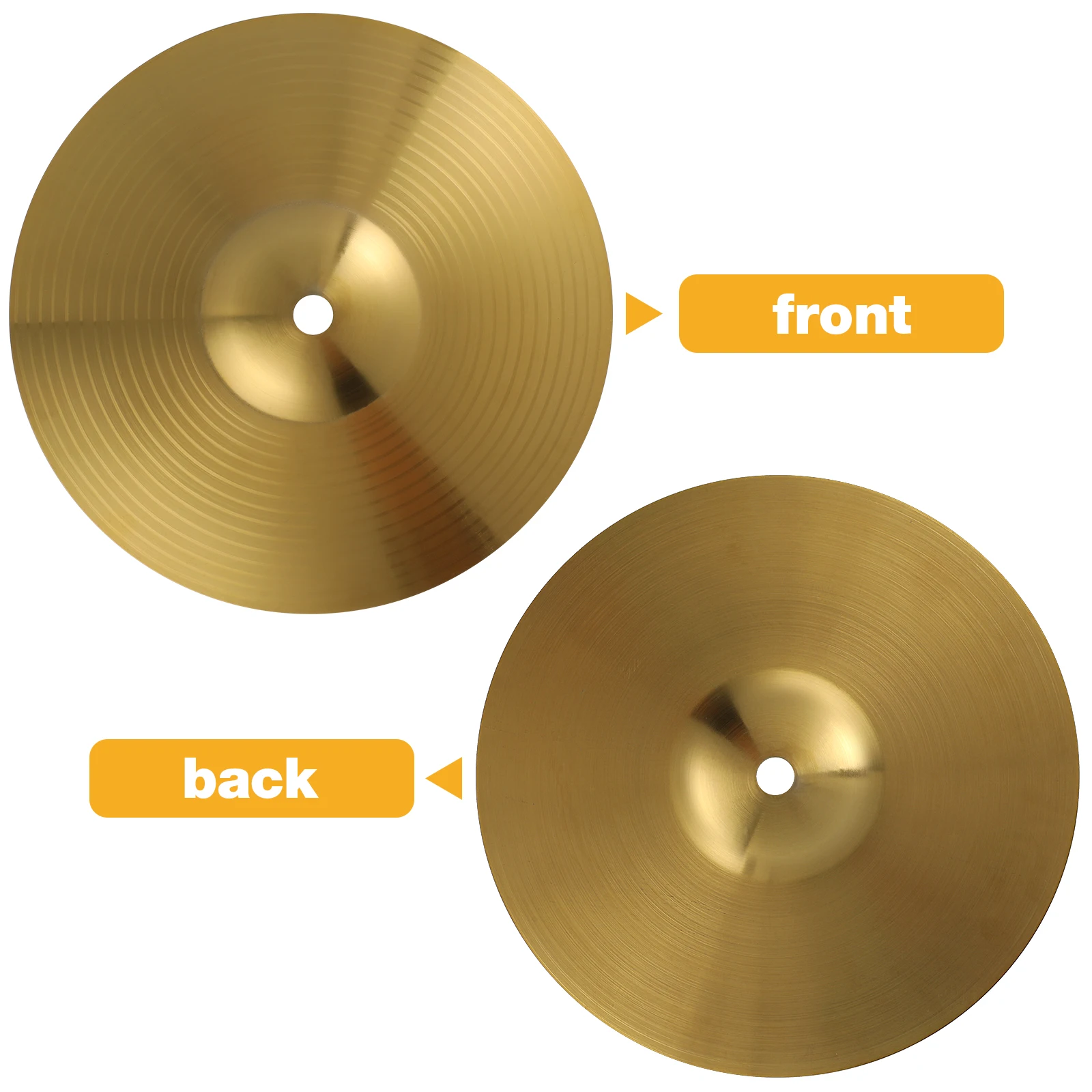 1pc Brass Cymbal Hi Hat Drum Kit Cymbal Ride Cymbal Drum Percussion Cymbal Crash Cymbal Brass Cymbal Drum Kit Accessories 8 Inch