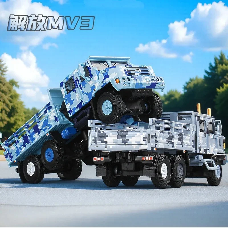 1/64 Oude Jiefang CA30/MV3 Militair Transportvoertuig Legering Motorvoertuig Diecast Metaal Model Kinderen Kerstcadeau Speelgoed voor Jongens