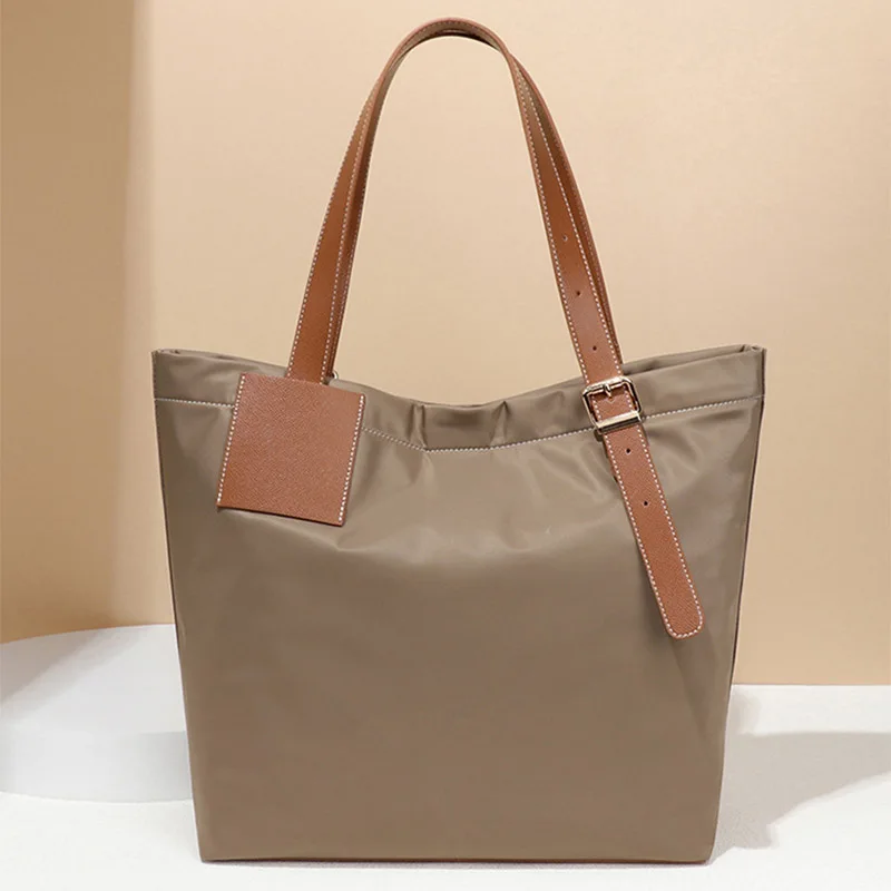 

Spring/Summer 2025 Nylon Tote Bag Casual Commuter Universal Mommy Bag Single Shoulder Handheld Large Capacity Student Class Bag
