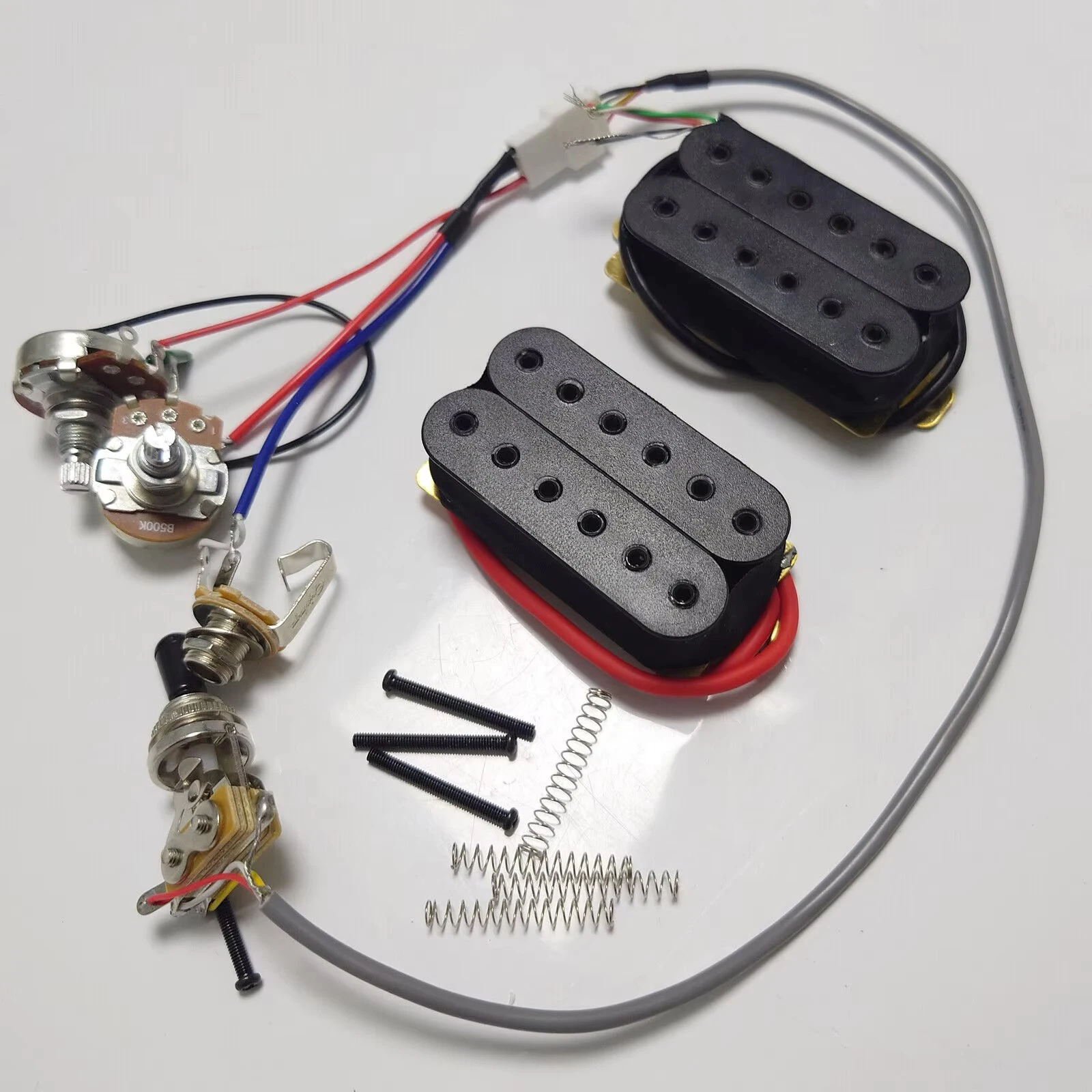 

LP SG Guitar Humbucker Pickups with 1V1T Switch Wiring Harness 4C for LP SG Guitar Replacement Parts