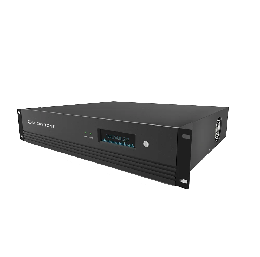 Dual Power Redundancy Open Architecture 64 In 64 Out DSP Audio Processor With Afc, Aec, Ans, Ducker, RS 232 And Camera Control