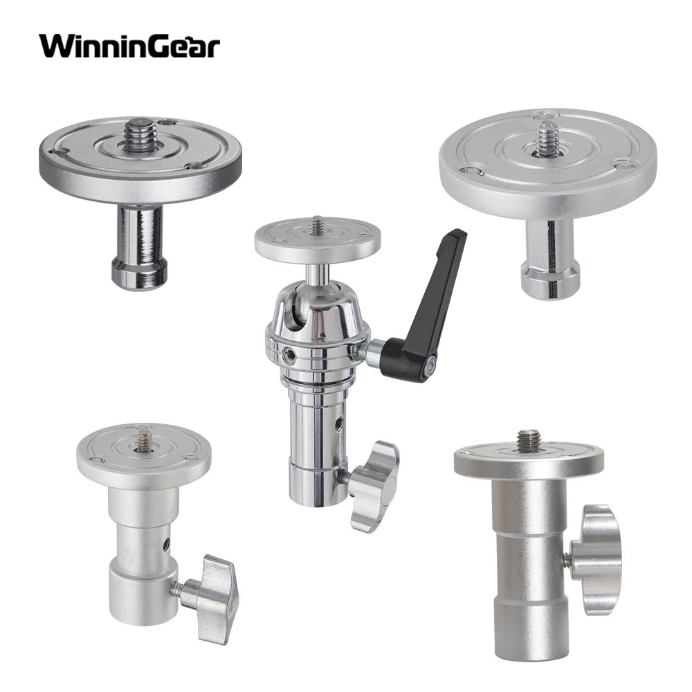 Camera Mount Adapter Light Stand Tripod Screw With 1/4 